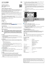 Предварительный просмотр 1 страницы Speaka Professional 2357537 Operating Instructions