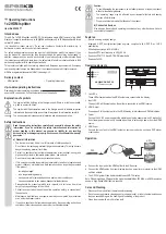 Preview for 3 page of Speaka Professional 2360877 Operating Instructions Manual