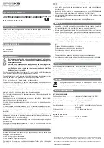 Предварительный просмотр 3 страницы Speaka Professional 98 91 49 Operating Instructions