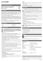 Preview for 4 page of Speaka Professional 98 92 05 Operating Instructions