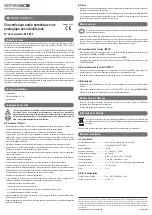 Предварительный просмотр 3 страницы Speaka Professional 98 92 65 Operating Instructions