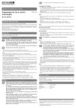 Preview for 1 page of Speaka Professional 98 99 30 Operating Instructions