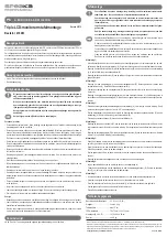 Предварительный просмотр 4 страницы Speaka Professional SP-1664324 Operating Instructions