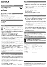 Предварительный просмотр 1 страницы Speaka Professional SP-3957412 Operating Instructions