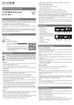 Speaka Professional SP-5634440 Operating Instructions Manual предпросмотр