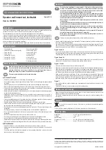 Preview for 2 page of Speaka Professional SP-5680232 Operating Instructions