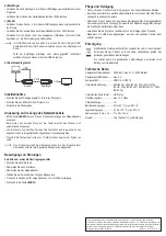 Preview for 2 page of Speaka Professional SP-6773280 Operating Instructions Manual