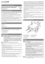 Speaka Professional SP-ADDK-BDI Operating Instructions Manual preview