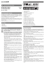 Preview for 1 page of Speaka Professional SP-AE-H/6K Operating Instructions Manual