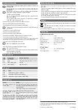 Preview for 4 page of Speaka Professional SP-AE-H/TC-04 Operating Instructions Manual