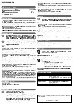 Предварительный просмотр 3 страницы Speaka 30 01 07 Operating Instructions