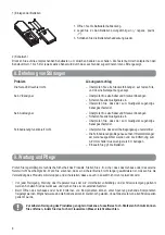 Preview for 8 page of Speaka 34 25 11 Operation Instructions Manual