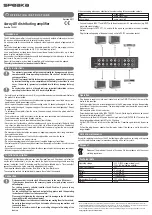 Предварительный просмотр 2 страницы Speaka 352001 Operating Instructions