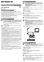 Speaka 94 23 53 Operating Instructions Manual preview