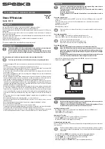 Preview for 3 page of Speaka 94 23 53 Operating Instructions Manual