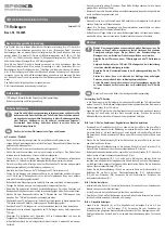 Speaka SP-TVRW-01 Operating Instructions Manual preview