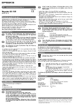 Speaka XB-11SR Operating Instructions предпросмотр