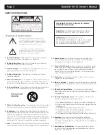 Preview for 2 page of SpeakerCraft BassX-8 Owner'S Manual