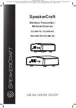 Предварительный просмотр 1 страницы SpeakerCraft SC-WIR-TX Installation Manual