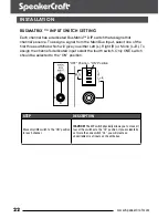 Предварительный просмотр 22 страницы SpeakerCraft SC12-30 Installation Manual