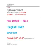 Предварительный просмотр 34 страницы SpeakerCraft SC12-30 Installation Manual