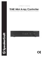 SpeakerCraft TIME Mini Amp/Controller Owner'S Manual preview