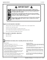 Preview for 2 page of Speakman SE-362 Installation Manual