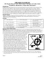 Speakman SM-Regency Series Installation, Maintenance & Operation Instructions preview