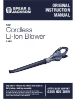 Spear & Jackson S18BL Original Instruction Manual preview