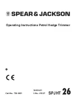 Preview for 4 page of Spear & Jackson SPJHT 26 Operating Instructions Manual