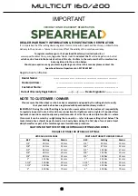 Preview for 3 page of Spearhead 8999008 Handbook