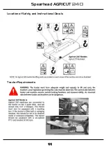 Предварительный просмотр 11 страницы Spearhead Agricut 240 Handbook & Parts Manual