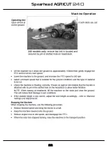 Предварительный просмотр 22 страницы Spearhead Agricut 240 Handbook & Parts Manual