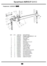 Предварительный просмотр 39 страницы Spearhead Agricut 240 Handbook & Parts Manual