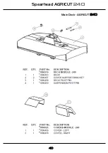 Предварительный просмотр 40 страницы Spearhead Agricut 240 Handbook & Parts Manual