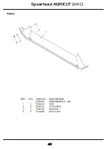 Предварительный просмотр 41 страницы Spearhead Agricut 240 Handbook & Parts Manual