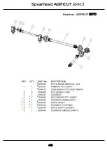 Предварительный просмотр 42 страницы Spearhead Agricut 240 Handbook & Parts Manual