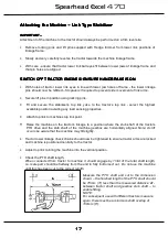 Preview for 18 page of Spearhead EXCEL 470 Handbook