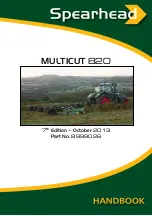 Spearhead MULTICUT 820 Handbook preview