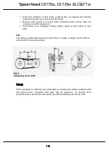 Предварительный просмотр 16 страницы Spearhead Q15S Handbook & Parts Manual