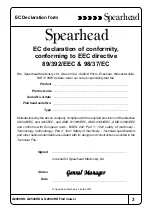 Preview for 3 page of Spearhead Q2000HD Handbook