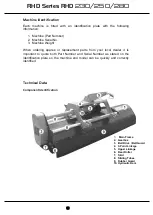 Предварительный просмотр 9 страницы Spearhead RHD 230 Handbook & Parts Manual