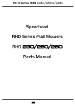 Предварительный просмотр 25 страницы Spearhead RHD 230 Handbook & Parts Manual