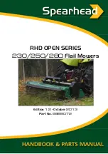 Spearhead RHD OPEN 230 Handbook & Parts Manual preview