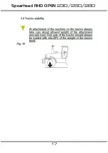 Preview for 17 page of Spearhead RHD OPEN 230 Handbook & Parts Manual