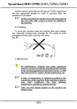 Preview for 23 page of Spearhead RHD OPEN 230 Handbook & Parts Manual