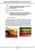 Preview for 24 page of Spearhead RHD OPEN 230 Handbook & Parts Manual