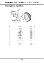 Preview for 37 page of Spearhead RHD OPEN 230 Handbook & Parts Manual