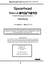 Preview for 1 page of Spearhead Starcut 1210 Handbook