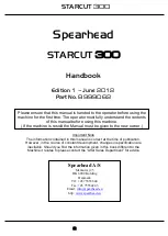 Предварительный просмотр 2 страницы Spearhead Starcut 300 Handbook